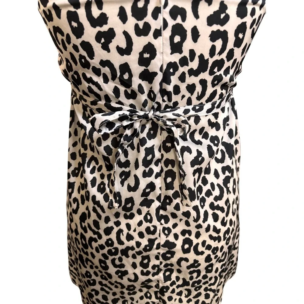 Leopard Print Brandy Melville Mini Dress Medium White Black
